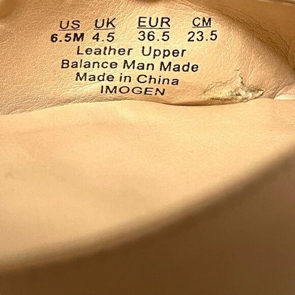 FRANCO SARTO Leather Cap Toe Slingback Heels 6.5 - Picture 11 of 12